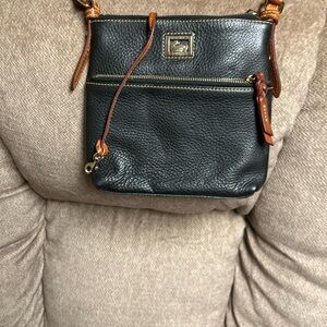 Dooney & Bourke Black and Brown Crossbody Bag